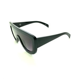 Off Duty Shield Sunglasses- Black Frame